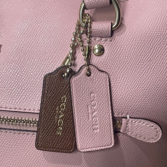 Blush Pink Coach Storybook Bag EUC - Picture 6 of 11